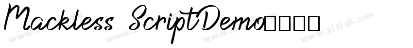 Mackless ScriptDemo字体转换